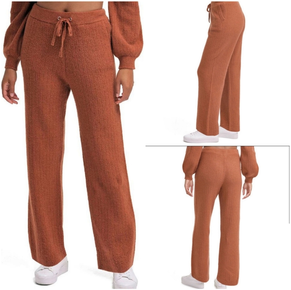 DKNY Toffee Cashmere Blend Sweater Pants Joggers Size XXL New With Tag